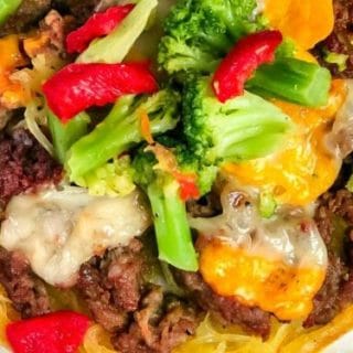 Ground Beef Stuffed Spaghetti Squash