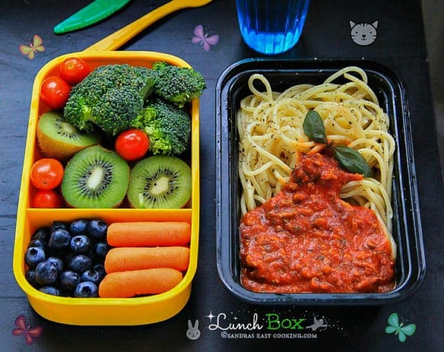 Lunch Box: Spaghetti with Beef Sauce