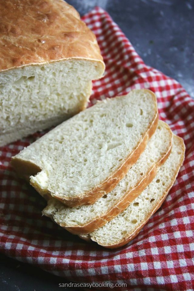 No-Knead Homemade Bread - Sandra's Easy Cooking