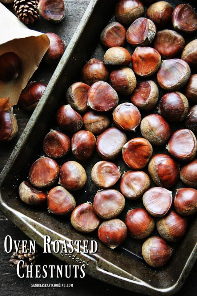 Oven Roasted Chestnuts Recipe Sandra's Easy Cooking Snack Recipes