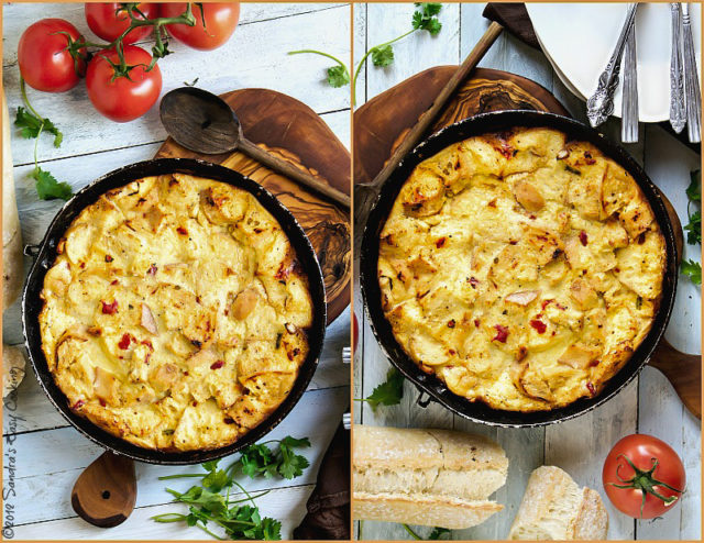 Savory Chicken and Sun-Dried Tomatoes Clafoutis