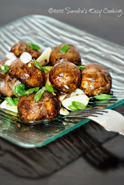 Healthy Recipe  for Marinated Mushrooms 