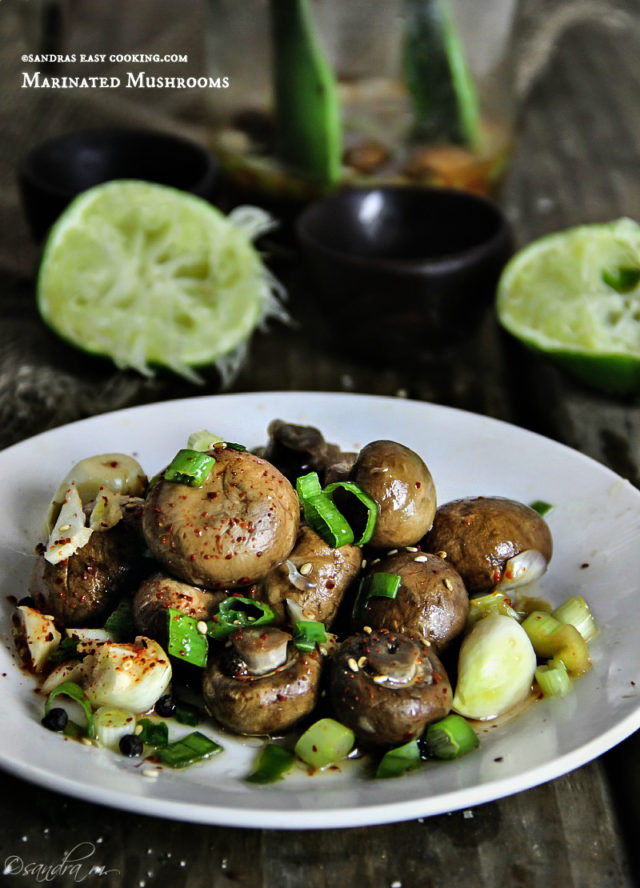 Healthy Recipe  for Marinated Mushrooms 