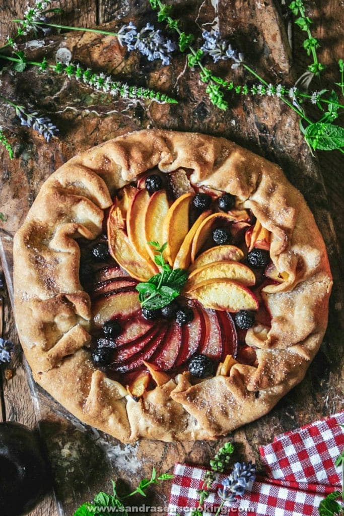 Plum and Peach Galette Sandra's Easy Cooking