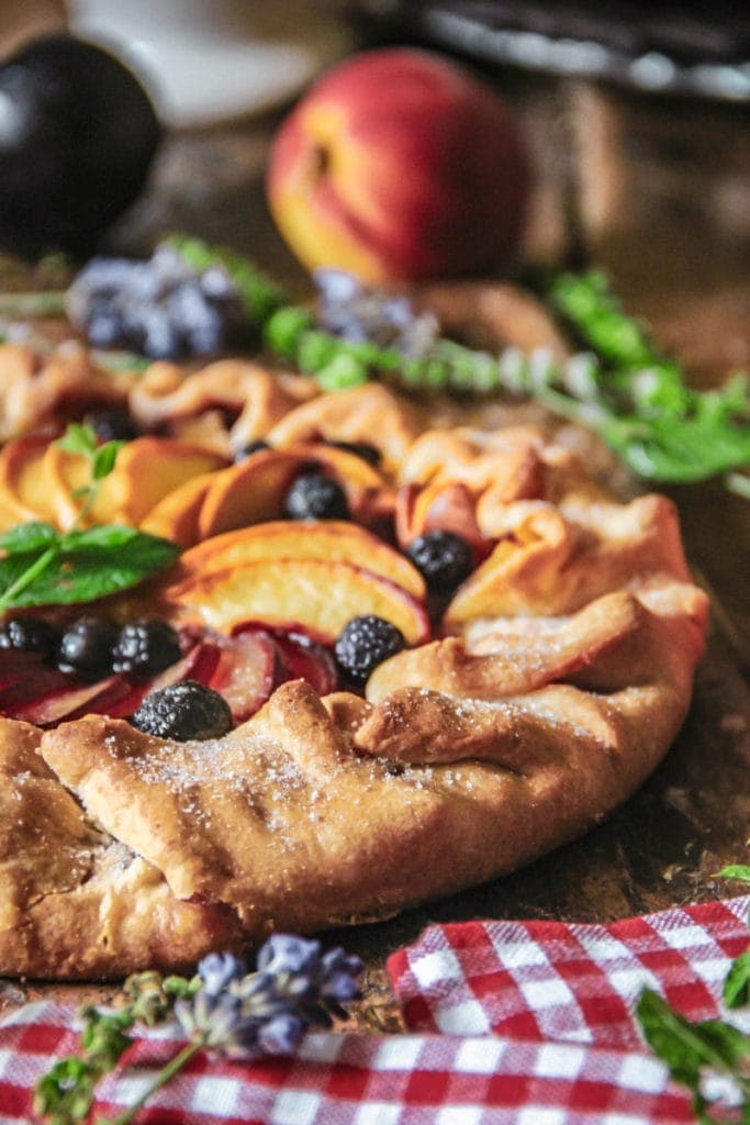 Plum and Peach Galette Sandra's Easy Cooking