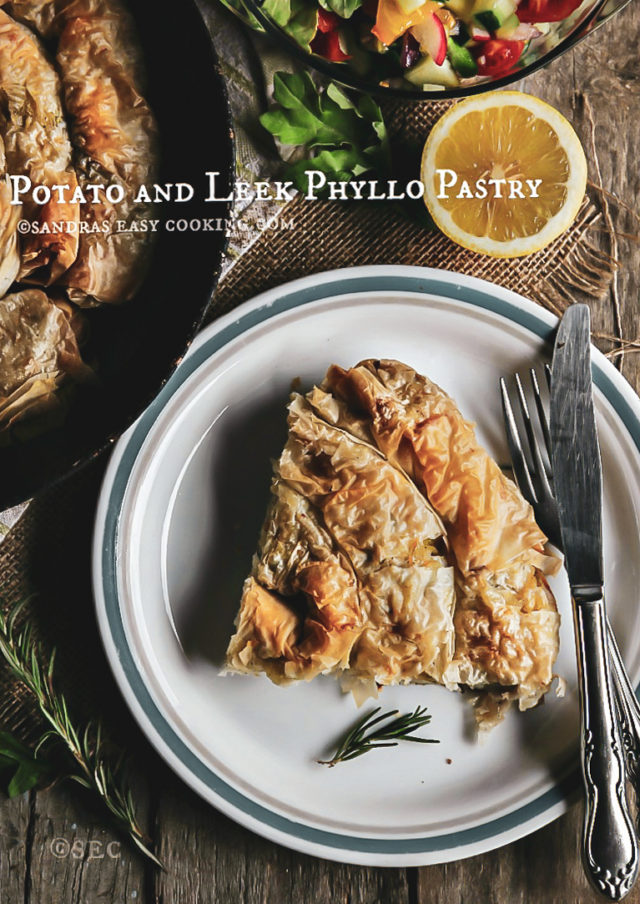 Potato and Leek Phyllo Pastry