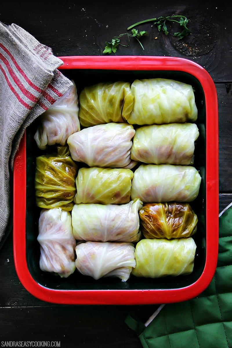 Stuffed Cabbage Rolls Sarma Sandra's Easy Cooking Recipe