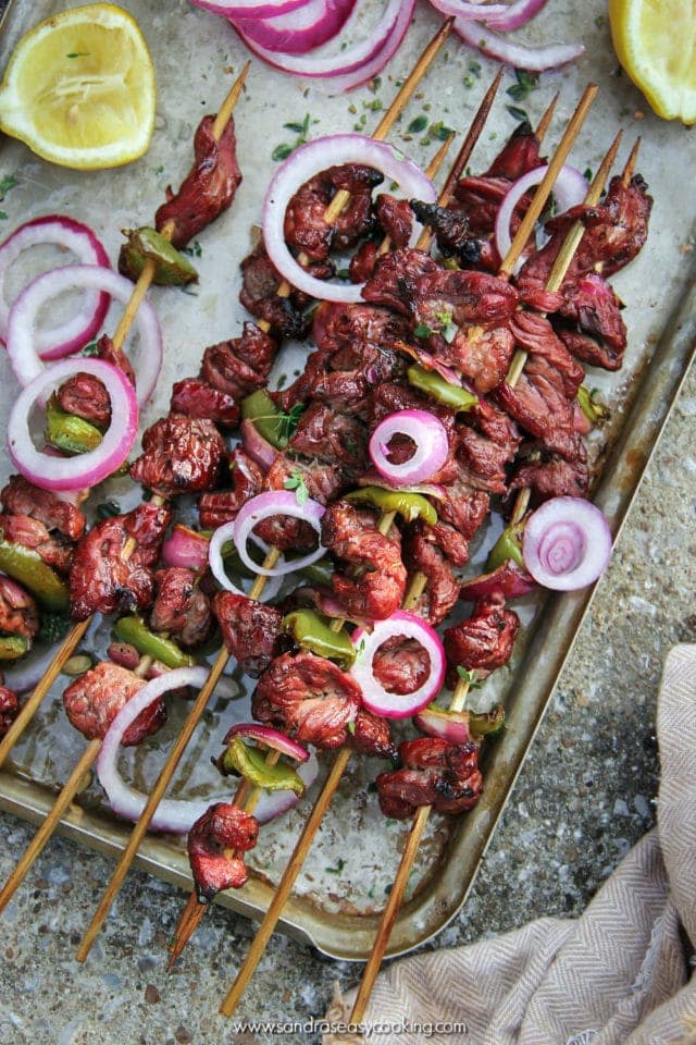 Asian Beef Skewers Sandra's Easy Cooking GRILLED RECIPES