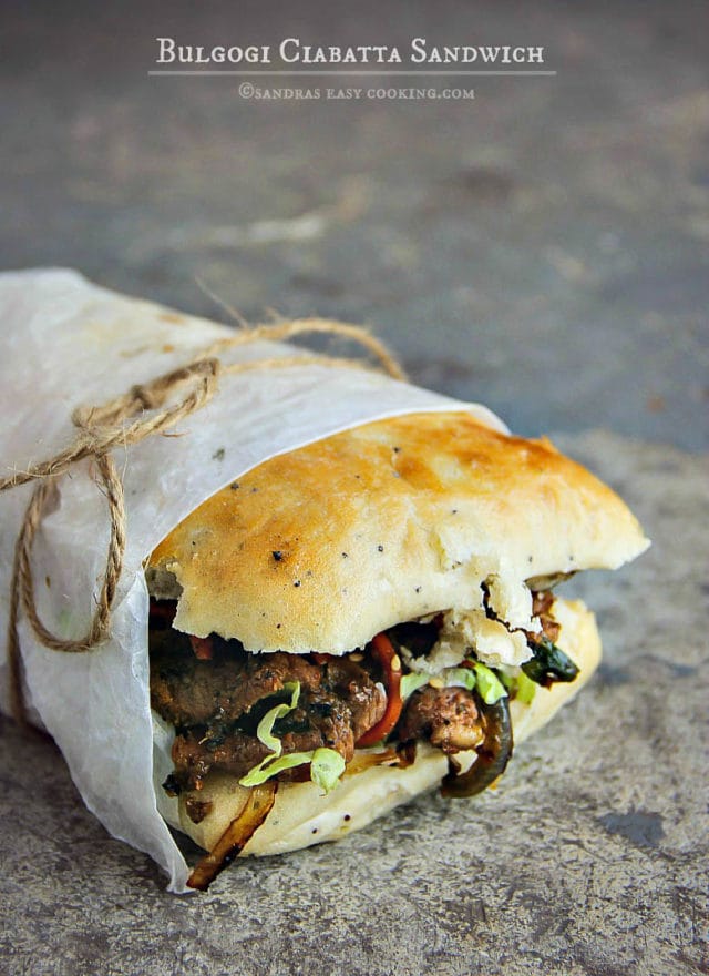 Bulgogi Ciabatta Sandwich Recipe