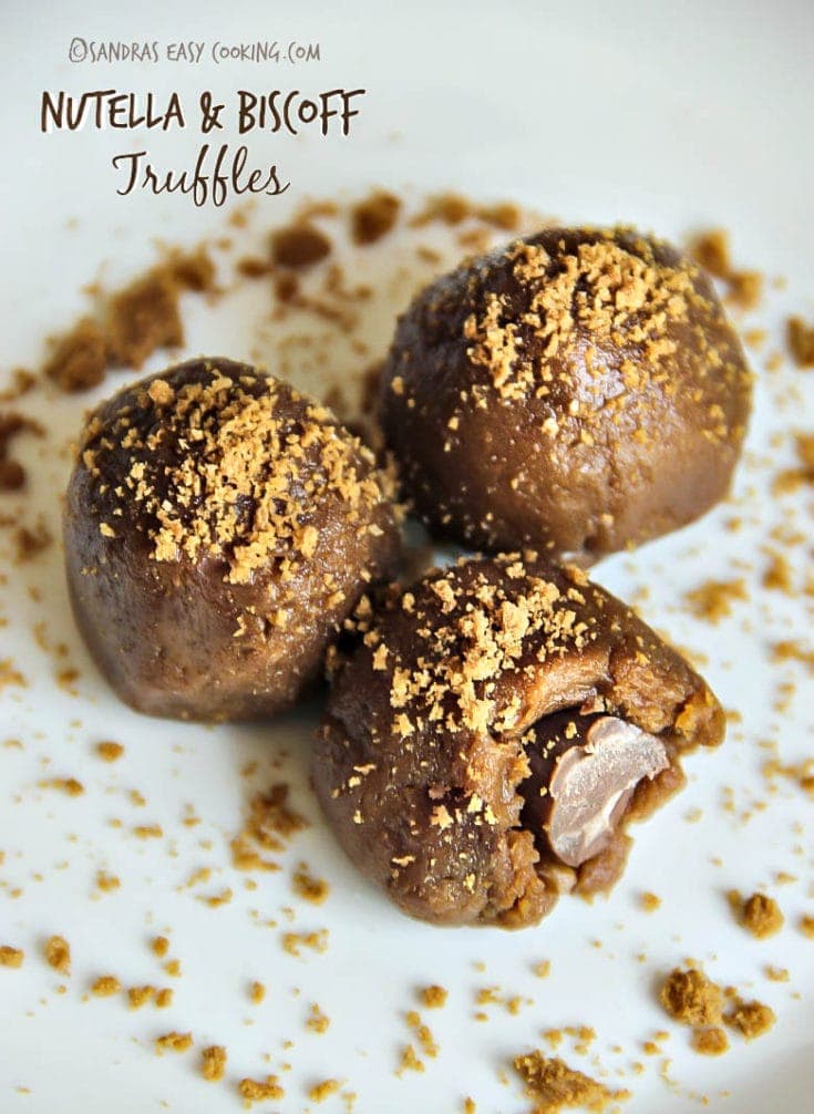 Nutella and Biscoff Truffles Sandra's Easy Cooking