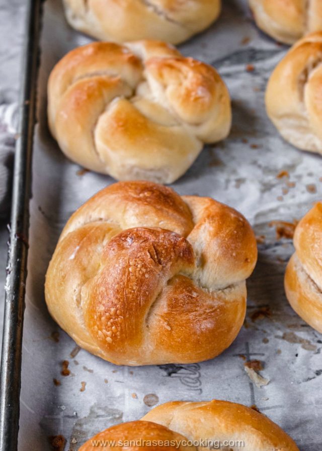 Spiral Twist Bread Rolls with all purpose dough recipe