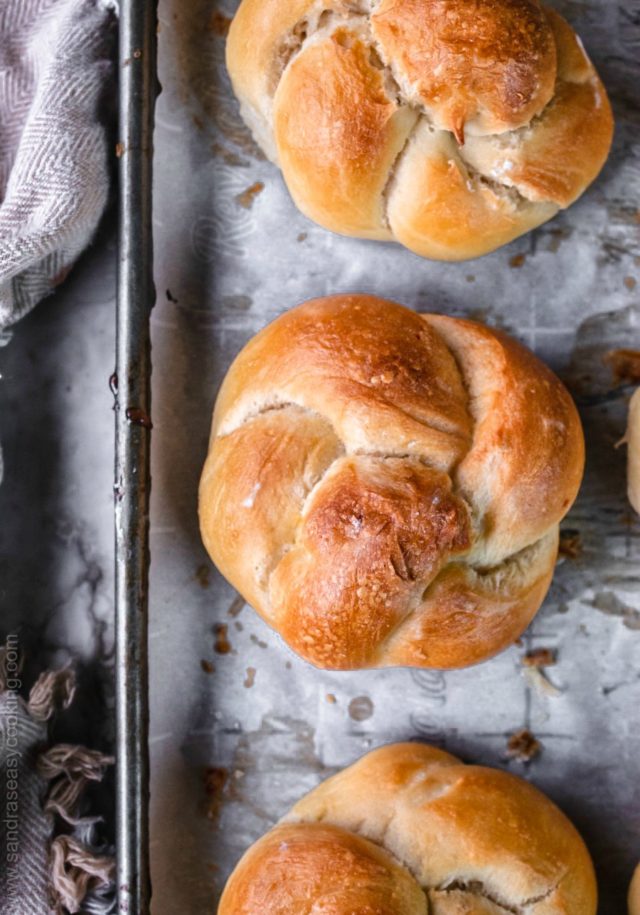 Spiral Twist Bread Rolls with all purpose dough recipe