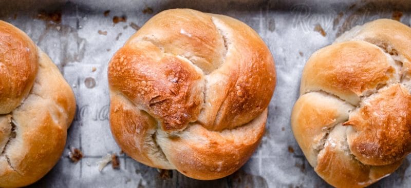 Spiral Twist Bread Rolls with all purpose dough recipe