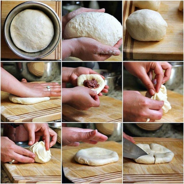 Sweet Bread filled with Red Bean Paste