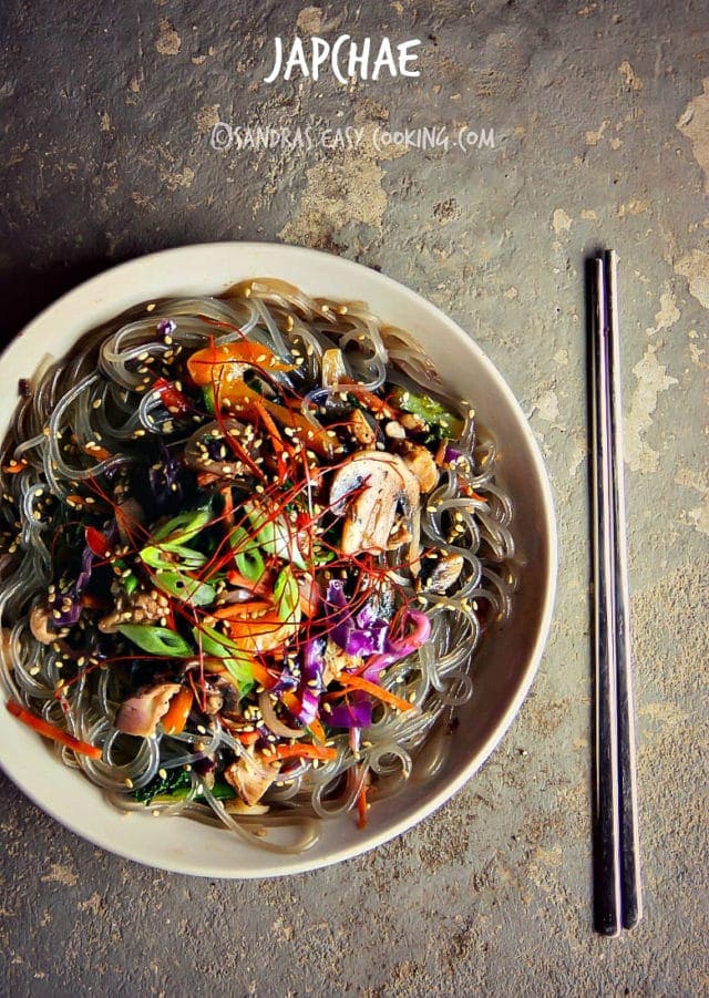 Sweet Potato Noodle Stir Fry, Japchae