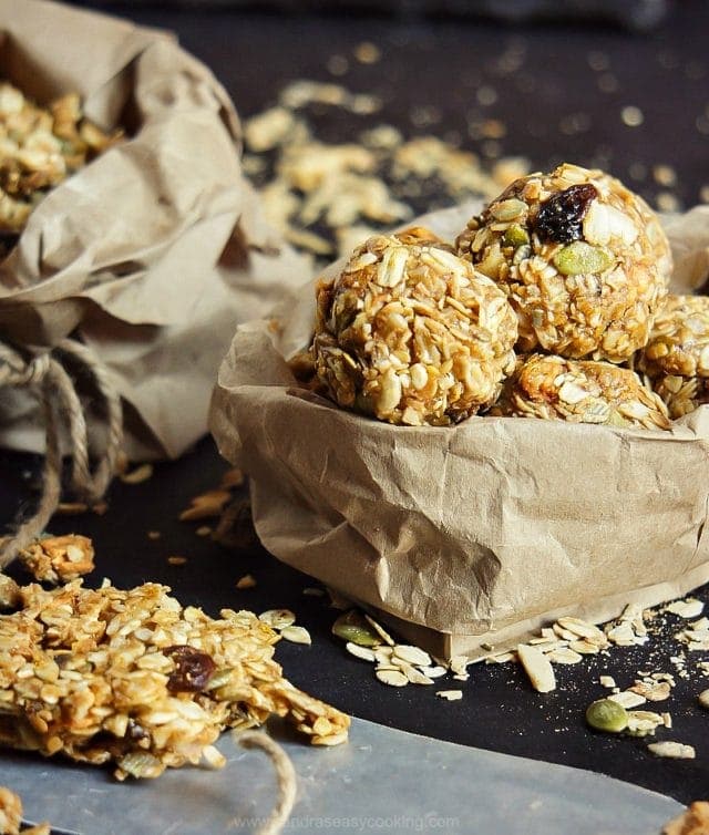 No Bake Muesli Peanut Butter Energy Bites