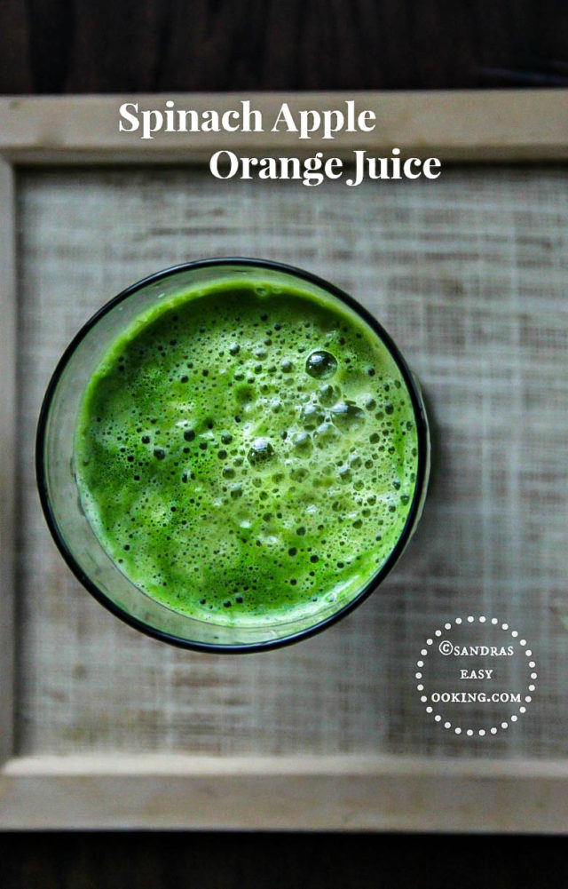 Spinach Apple Orange Juice