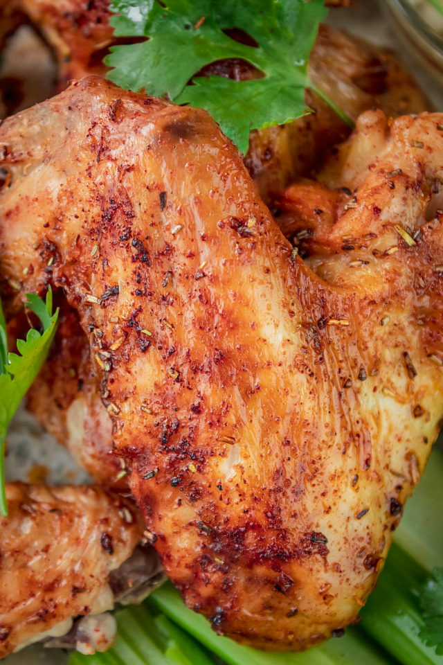 Air Fryer Zesty Rosemary Lime Chicken Wings