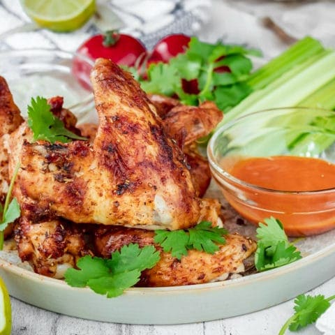 Air Fryer Zesty Rosemary Lime Chicken Wings