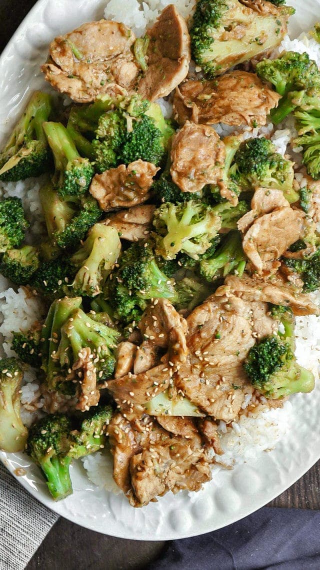 Broccoli and Pork Tenderloin Stir Fry