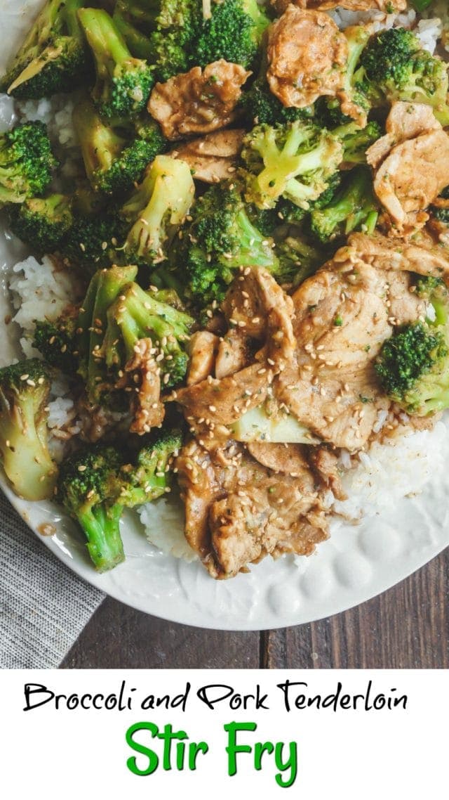 Broccoli and Pork Tenderloin Stir Fry