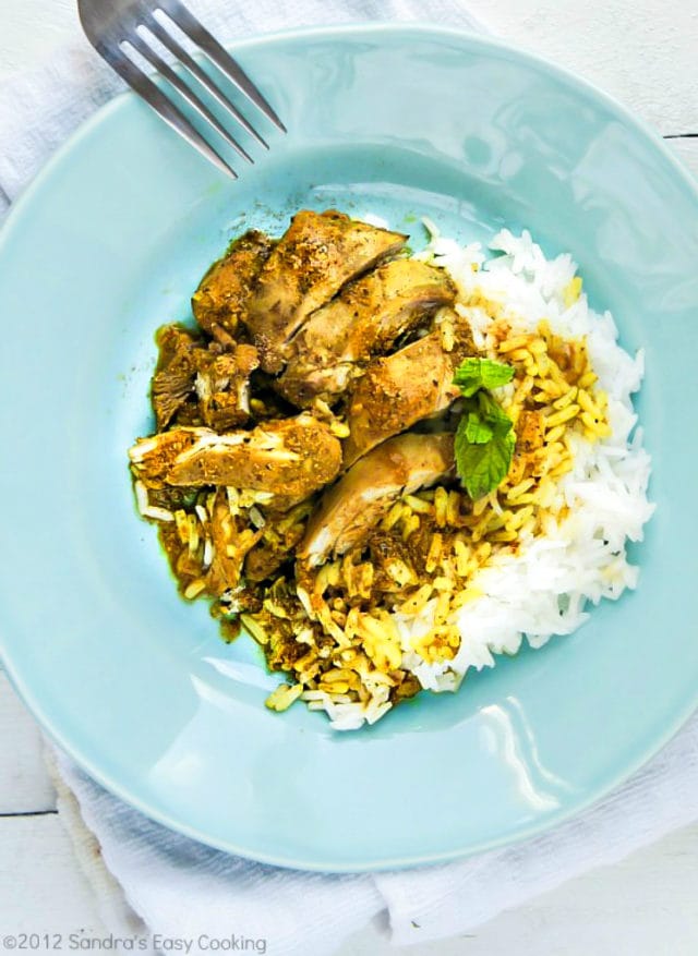 Caribbean Chicken Curry with Rice