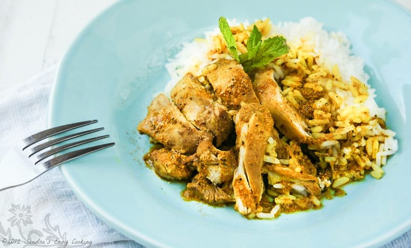 Caribbean Chicken Curry with Rice