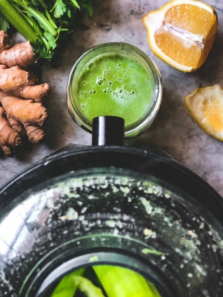 Celery Ginger and Lemon Juice Magical Elixir Sandra's Easy Cooking