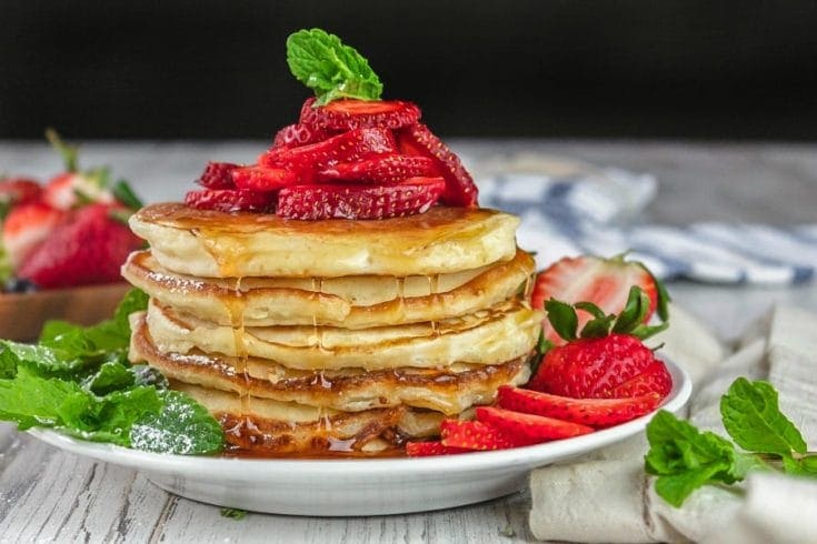 Fluffy Cream Cheese Pancakes