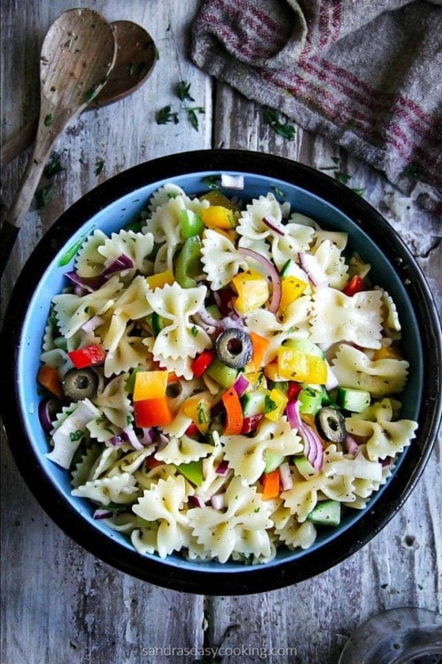 Vegetarian Pasta Salad - Sandra&amp;#39;s Easy Cooking