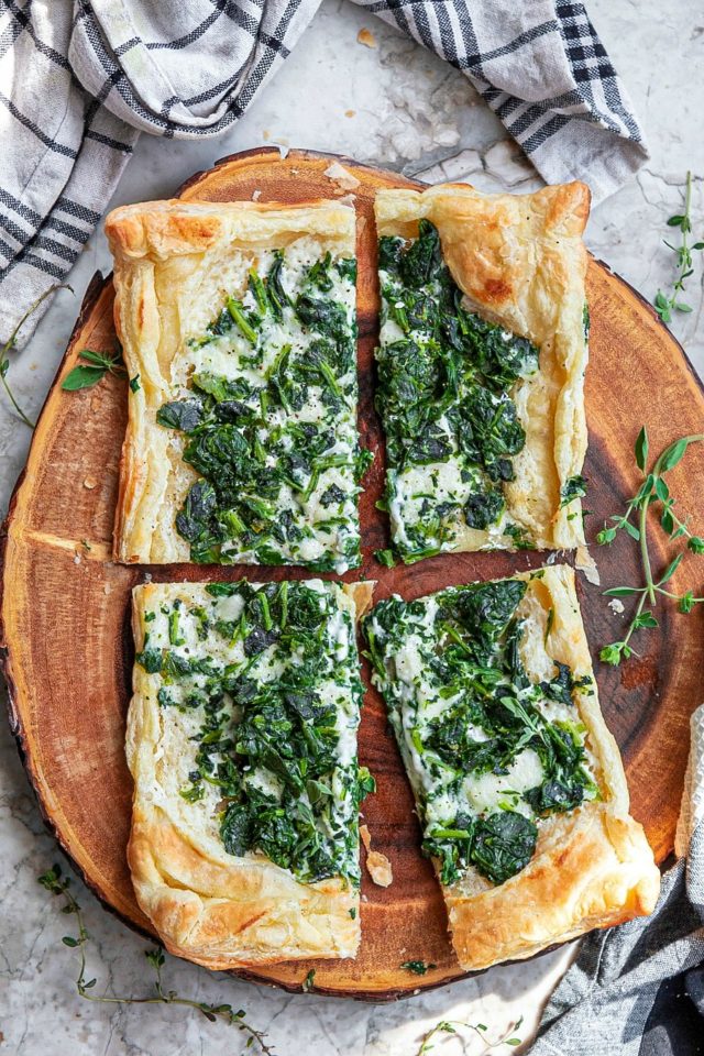 Creamy Spinach Puff Pastry