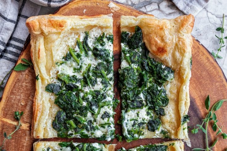 Creamy Spinach Puff Pastry Recipe