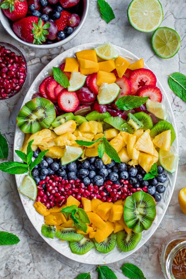 Fruit Salad with Citrus-Maple Dressing