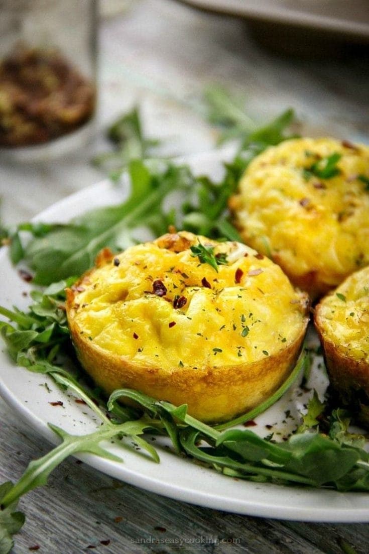 Mini Meatless Frittata Cups Sandra's Easy Cooking