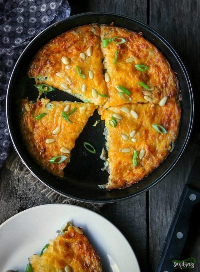 Scallion Mushroom Frittata Recipe