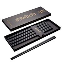 Goldage 5-Pairs Fiberglass Dishwasher-safe Chopsticks (Japanese Minimalism - Floating Flowers)