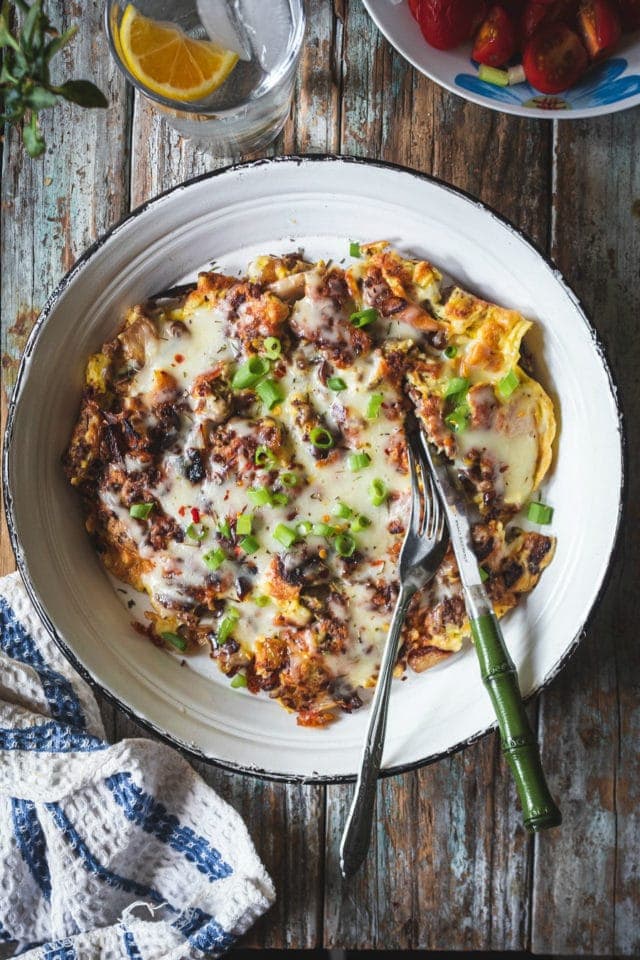 Simple Sausage and Vegetable Frittata