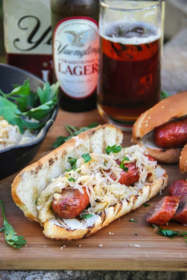 Bratwurst and Sauerkraut Hoagie Sandra's Easy Cooking