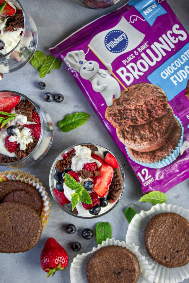 Recipe for Brownies and Yogurt Summer Parfait Recipe