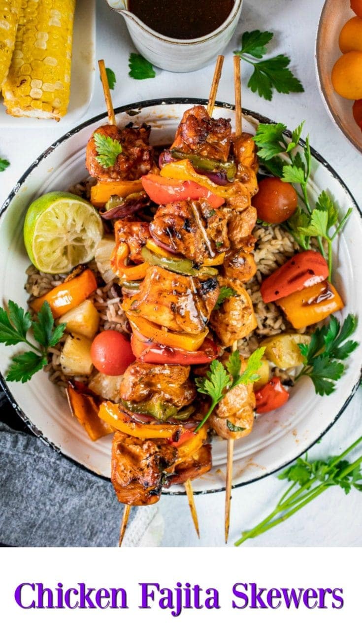 Chicken Fajita Skewers Sandra's Easy Cooking Chicken Recipes