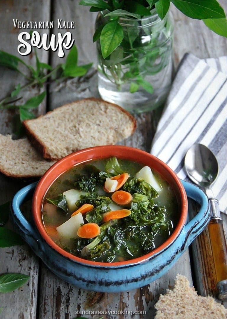 Vegetarian Kale Soup Sandra's Easy Cooking Soup and Stew Recipes