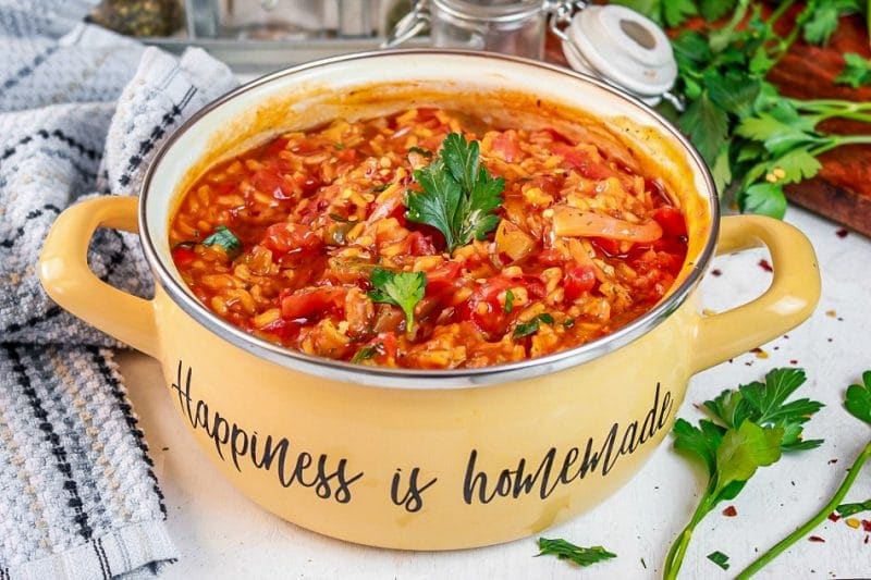 Yellow Rice with Peppers and Tomato Sauce Sandra's Easy Cooking