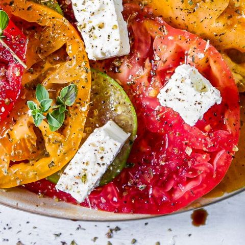 Heirloom Tomato Feta Salad