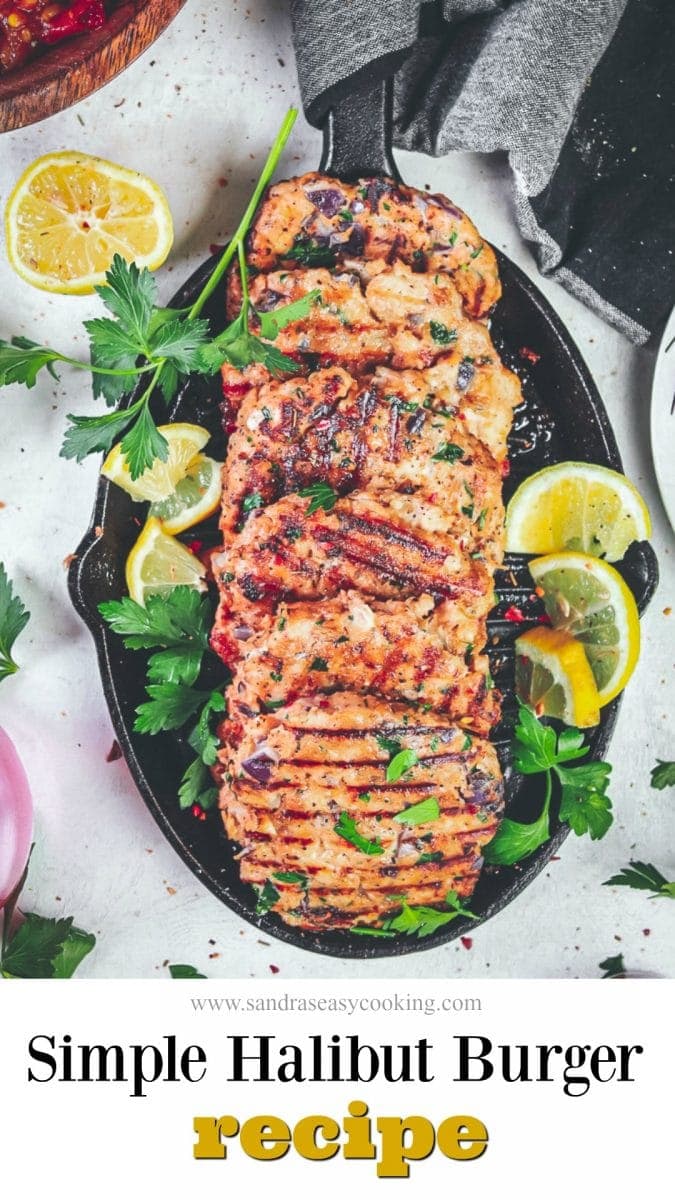Simple Halibut Burger Sandra's Easy Cooking