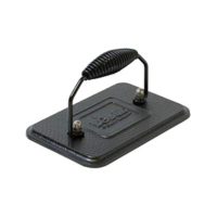 Lodge Rectangular Cast Iron Grill Press. 6.75 x 4.5" Cast Iron Grill Press with Cool-Grip Spiral Handle.