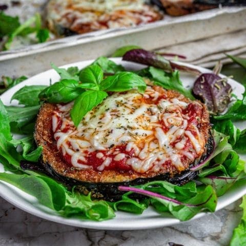 Pan-Fried Eggplant with Mozzarella and Marinara