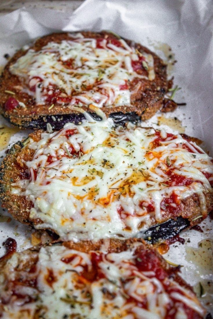 PanFried Eggplant with Mozzarella and Marinara Sandra's Easy Cooking