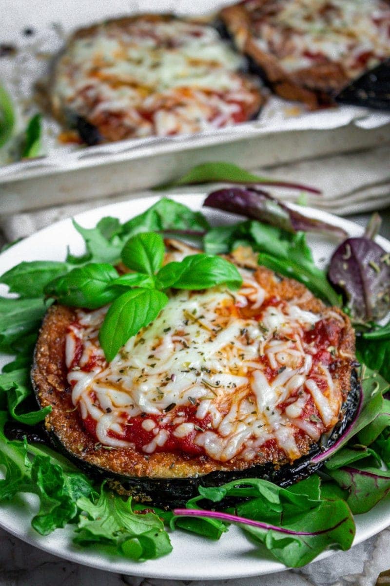 PanFried Eggplant with Mozzarella and Marinara Sandra's Easy Cooking