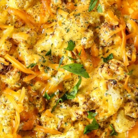 Roasted Cauliflower And Cheese