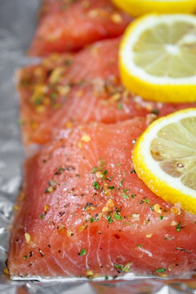 Salmon and Vegetables Sheet Pan Dinner